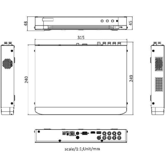 REJESTRATOR 5W1 HIKVISION iDS-7208HQHI-M1/XT(STD)/4A+8/4ALM
