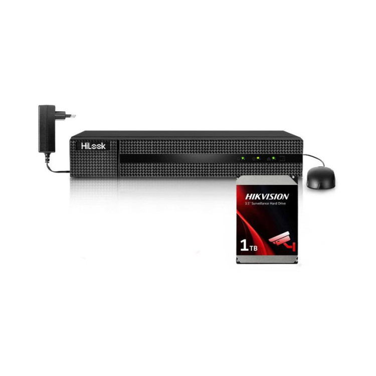 Rejestrator 5w1 Hilook 4 kanałowy 5MP DVR-4CH-5MP z dyskiem 1TB