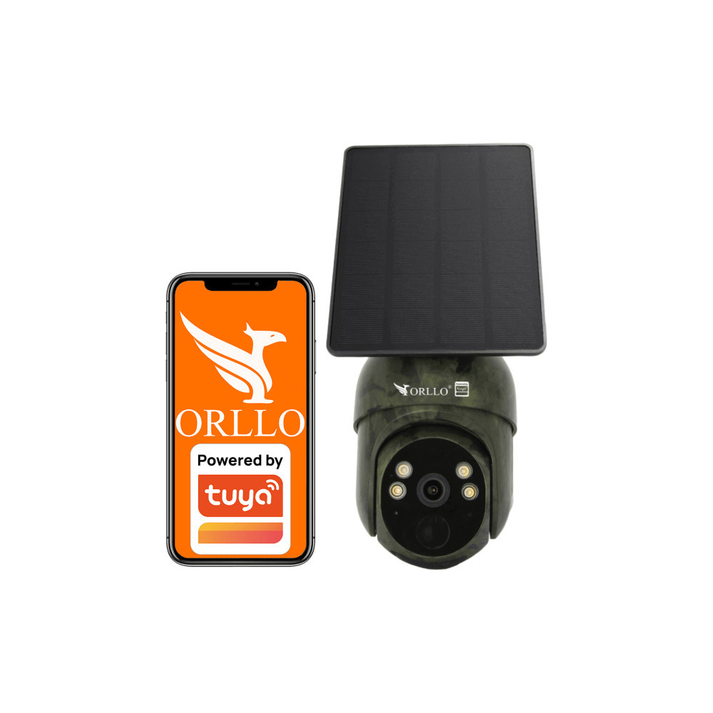 Kamera IP Orllo Bezprzewodowa 4G LTE Obrotowa z Panelem Solarnym ORLLO TZ1 MORO