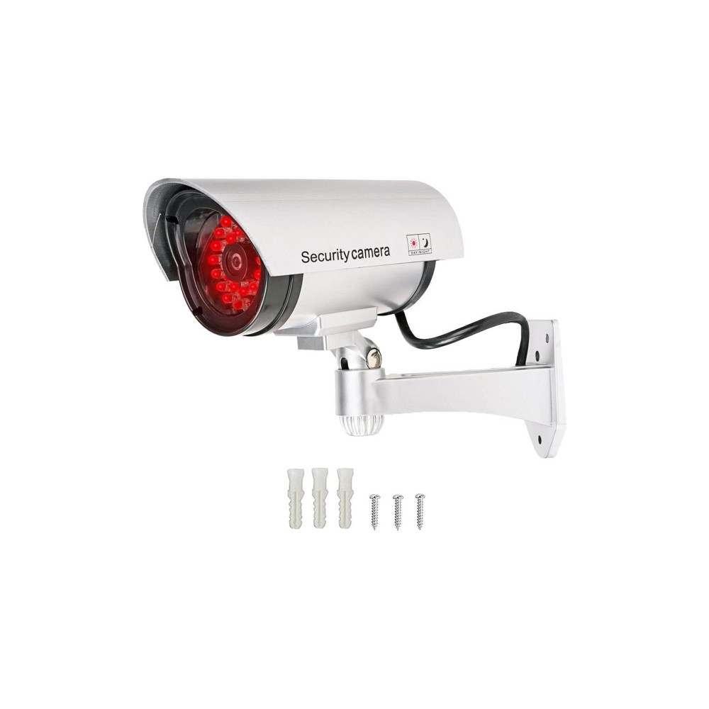 Atrapa kamery tubowej srebrna 30LED AT-2B-S