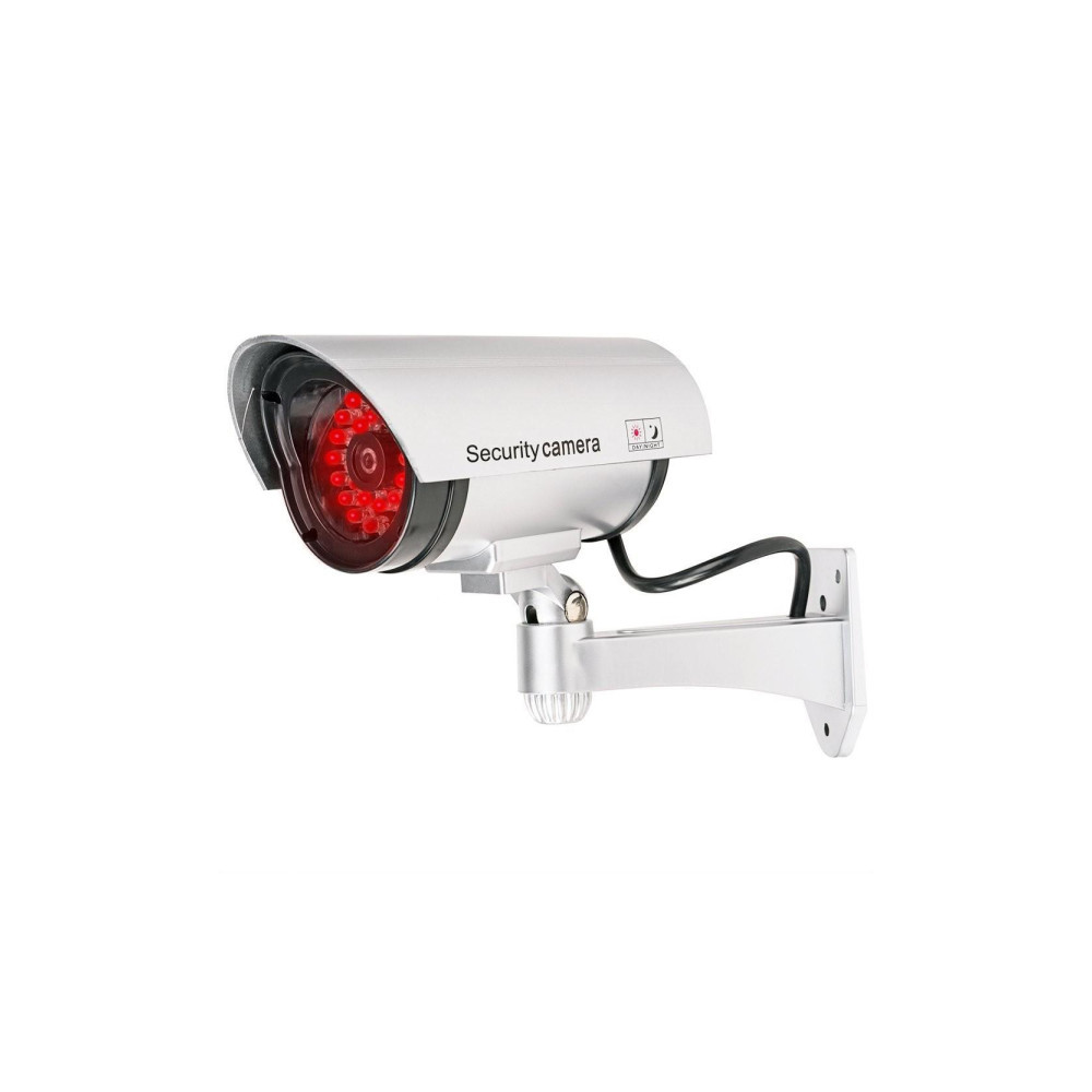 Atrapa kamery tubowej srebrna 30LED AT-2B-S