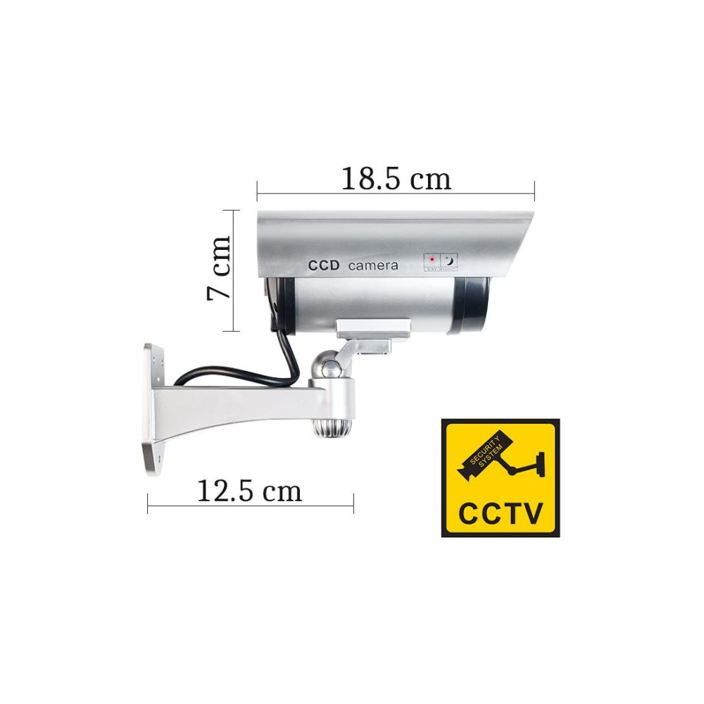Atrapa kamery tubowej srebrna AT-1B-S