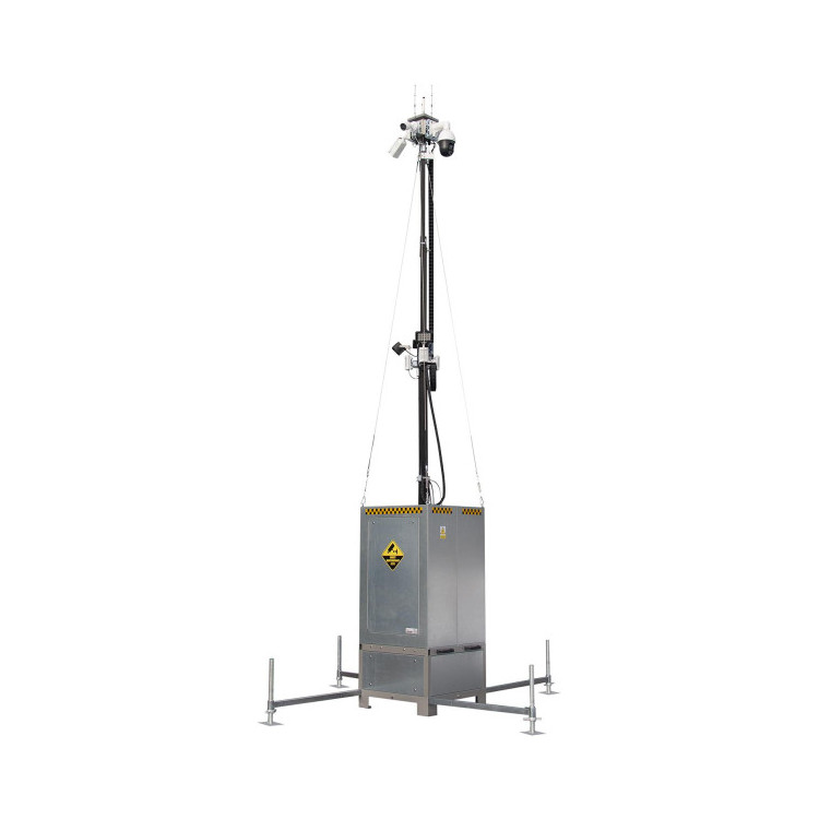 Mobilna wieża do zdalnego wideomonitoringu CCTV iCAM-TOWER 5MQ3