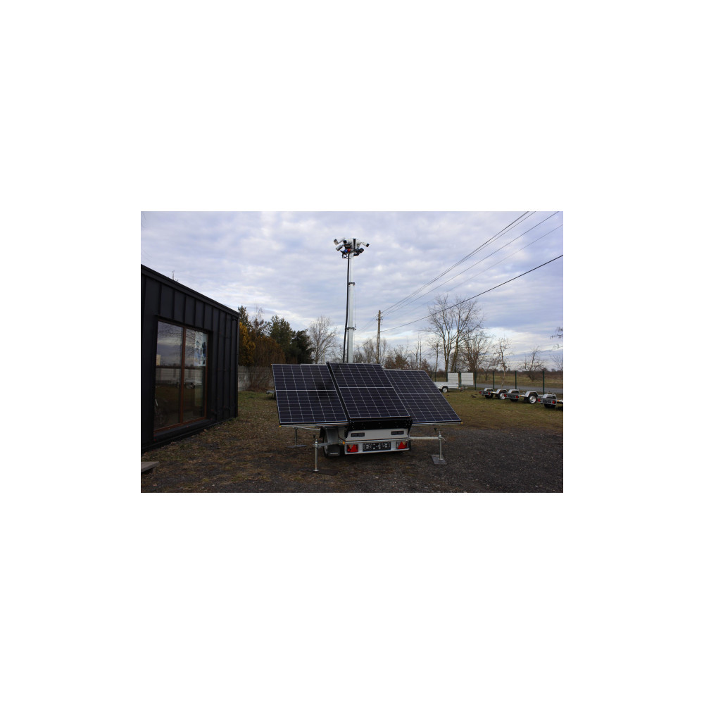 Przyczepa wieża do monitoringu PV3 do robudowy