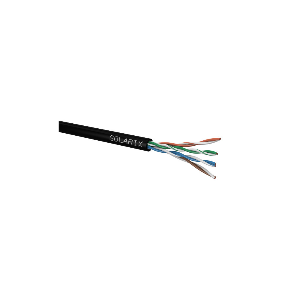 KABEL SKRĘTKA SOLARIX CAT.5E U/UTP UV Fca 305m SXKD-5E-UTP-PE