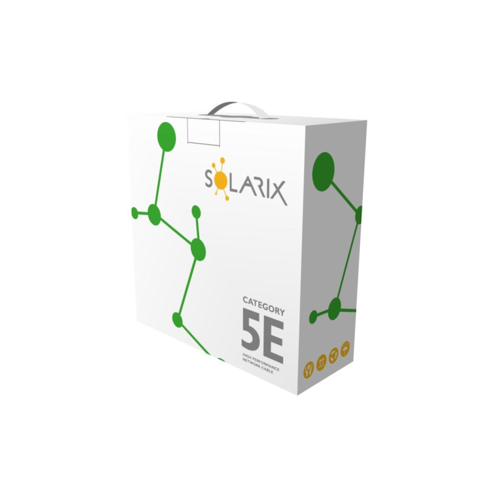 KABEL SKRĘTKA SOLARIX CAT.5E U/UTP PVC karton 305m