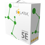 KABEL SKRĘTKA SOLARIX CAT.5E U/UTP PVC karton 305m