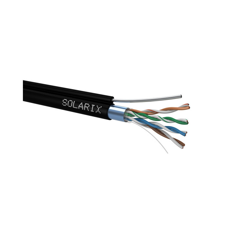 KABEL SKRĘTKA SOLARIX CAT.5E F/UTP UV SUCHY Z LINKĄ NOŚNĄ 305m
