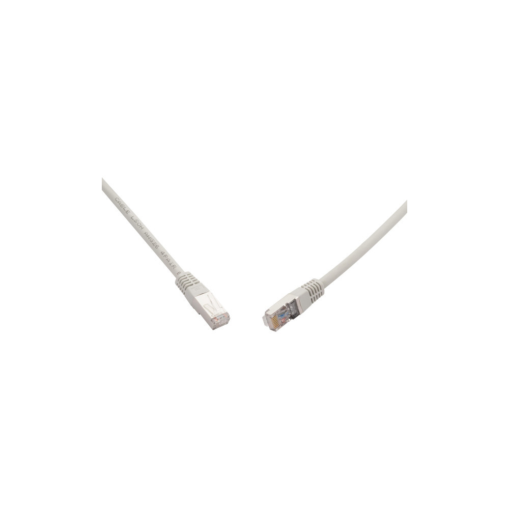 PATCHCORD SKRĘTKA SOLARIX CAT.6A SFTP 1m szary