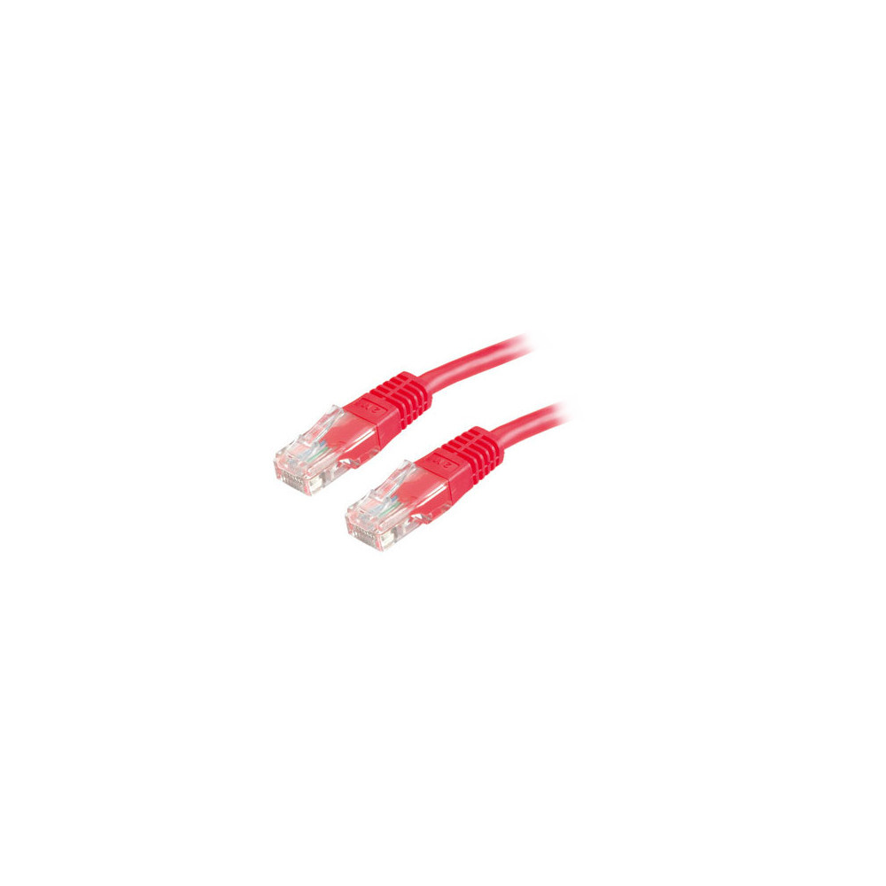 PATCHCORD KAT5E UTP 3M CZERWONY
