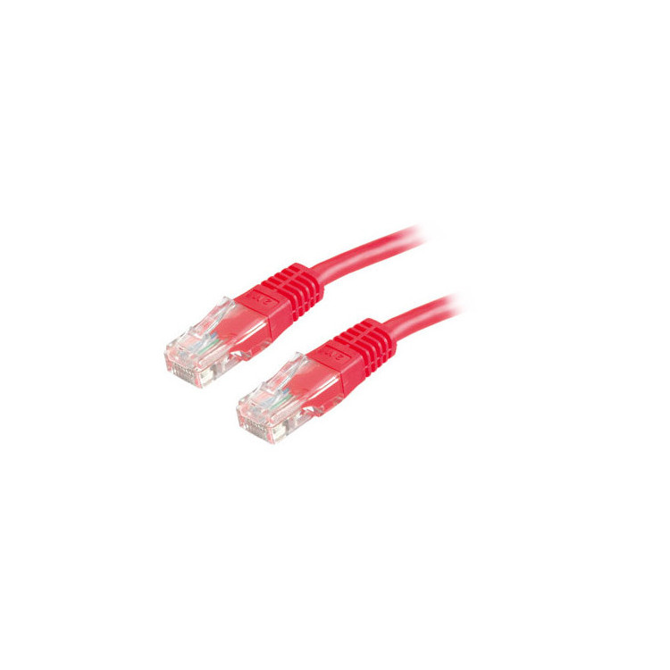 PATCHCORD KAT5E UTP 3M CZERWONY