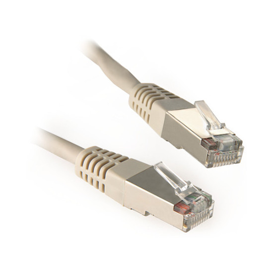 PATCHCORD KAT5E FTP 0,25M SZARY