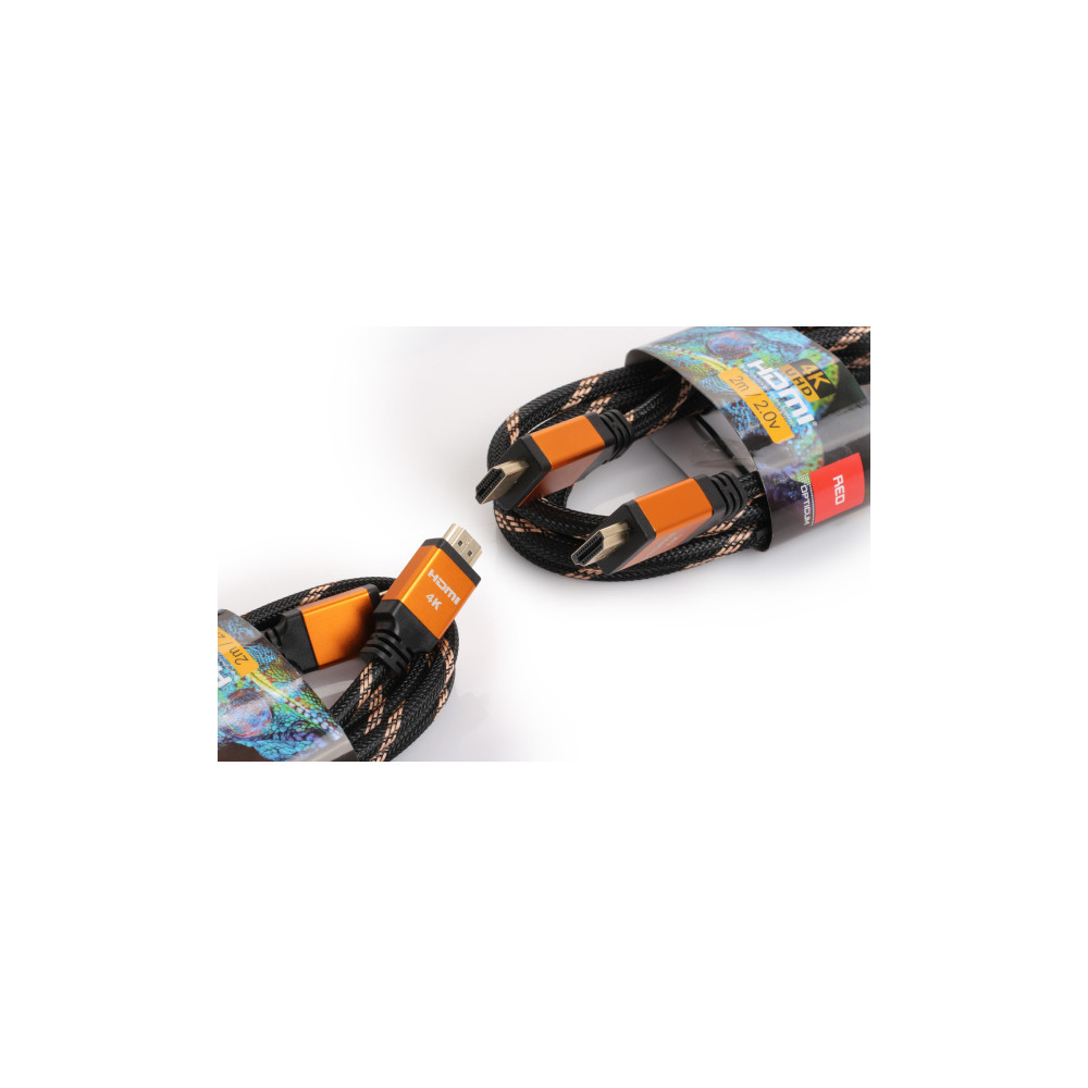 Kabel HDMI-HDMI Opticum RED 4K UHD - 0.5m (v2.0)