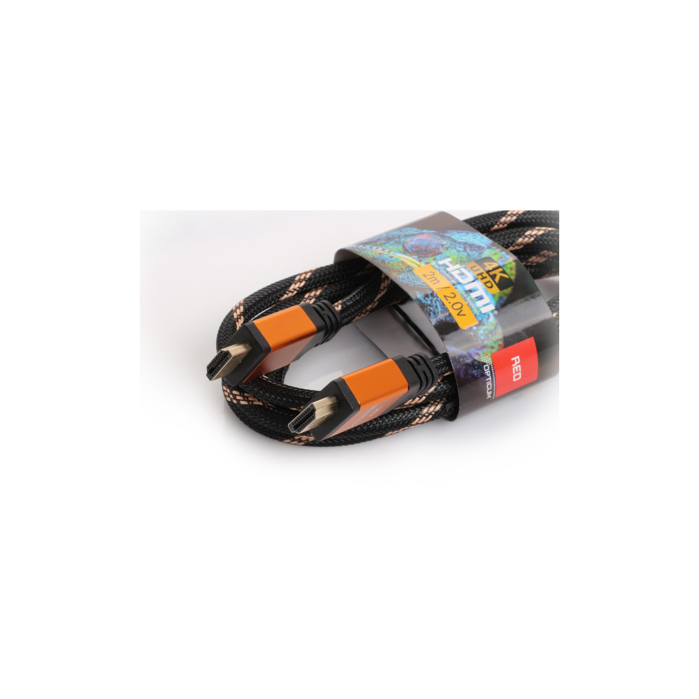 Kabel HDMI-HDMI Opticum RED 4K UHD - 0.5m (v2.0)