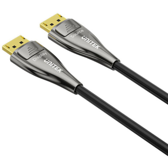 Unitek Kabel światłowodowy 8K Display Port 2.1 30m