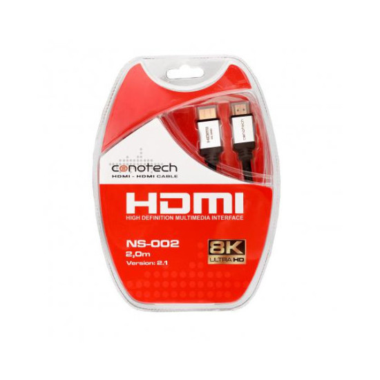 KABEL HDMI Conotech NS-002 ver.2.1 ULTRA HIGH SPEED 8K - 2m