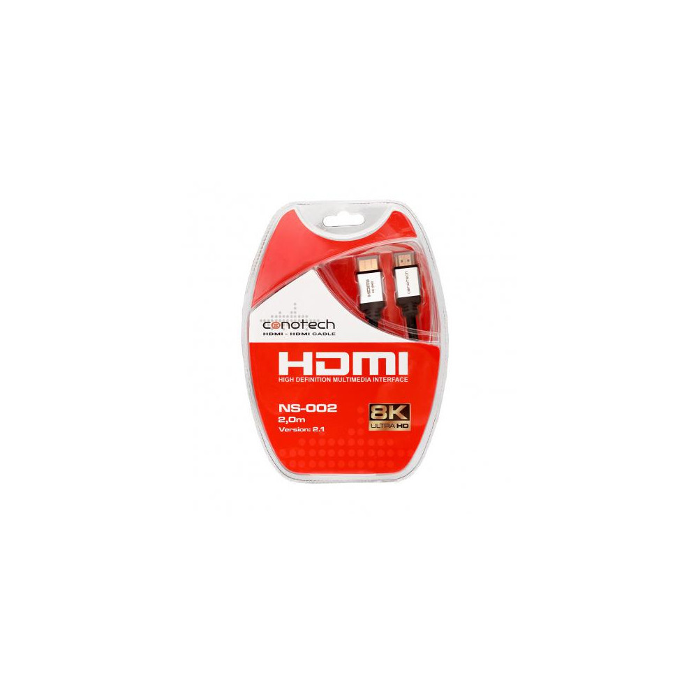 KABEL HDMI Conotech NS-002 ver.2.1 ULTRA HIGH SPEED 8K - 2m