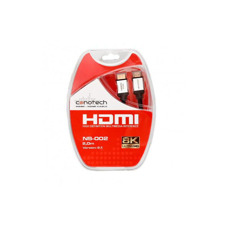 KABEL HDMI Conotech NS-002 ver.2.1 ULTRA HIGH SPEED 8K - 2m