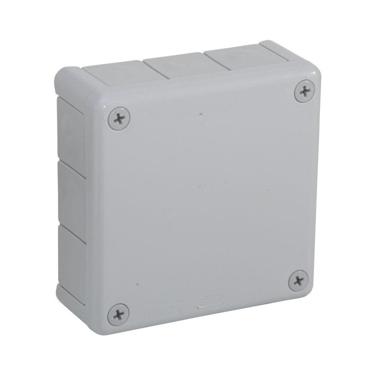 Puszka natynkowa pusta 12 wlotów VIPLAST VP-51 SZARA IP55 118x118x46mm 051-03