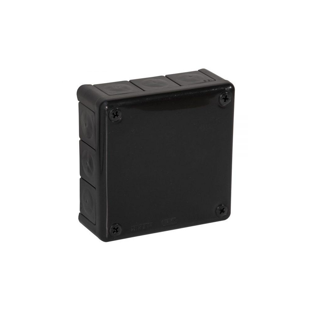 Puszka natynkowa pusta 12 wlotów VIPLAST VP-51 CZARNA IP55 118x118x46mm 051-05