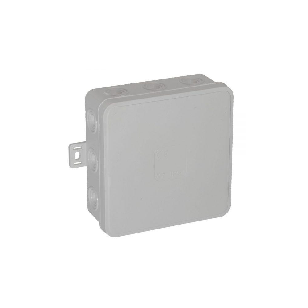 Puszka natynkowa pusta 12 wlotów VIPLAST V7 klik BIAŁA IP54 100x100x41mm 037-01
