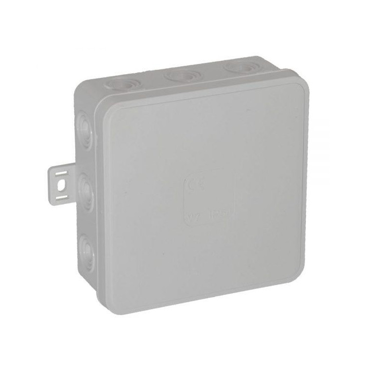 Puszka natynkowa pusta 12 wlotów VIPLAST V7 klik BIAŁA IP54 100x100x41mm 037-01