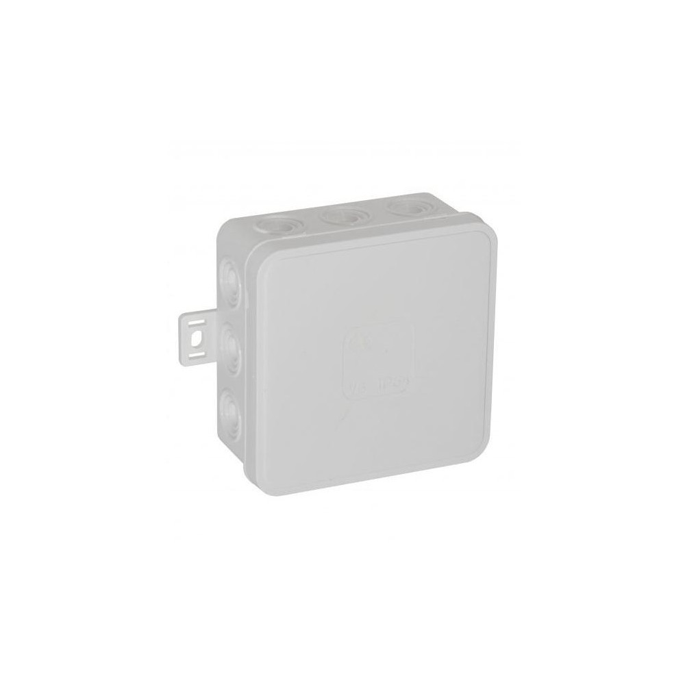 Puszka natynkowa pusta 12 wlotów VIPLAST V6 klik BIAŁA IP54 85x85x41mm 036-01