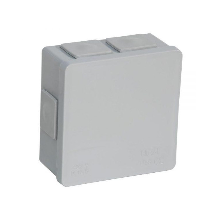 Puszka natynkowa pusta 6 wlotów VIPLAST VP-02 klik SZARA IP55 86x86x40mm 002-03