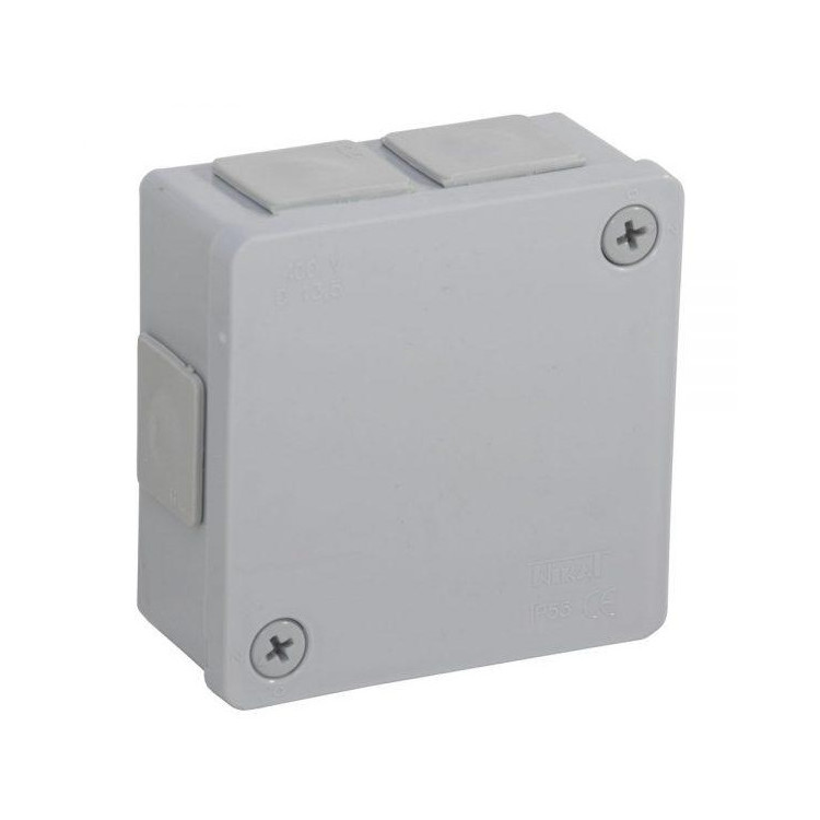Puszka natynkowa pusta 6 wlotów VIPLAST VP-22 SZARA IP55 86x86x40mm 022-03