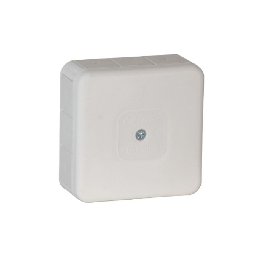 Puszka natynkowa pusta 12 wlotów VIPLAST VP-31 BIAŁA IP55 85x85x37mm 031-01