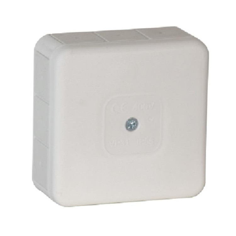 Puszka natynkowa pusta 12 wlotów VIPLAST VP-31 BIAŁA IP55 85x85x37mm 031-01