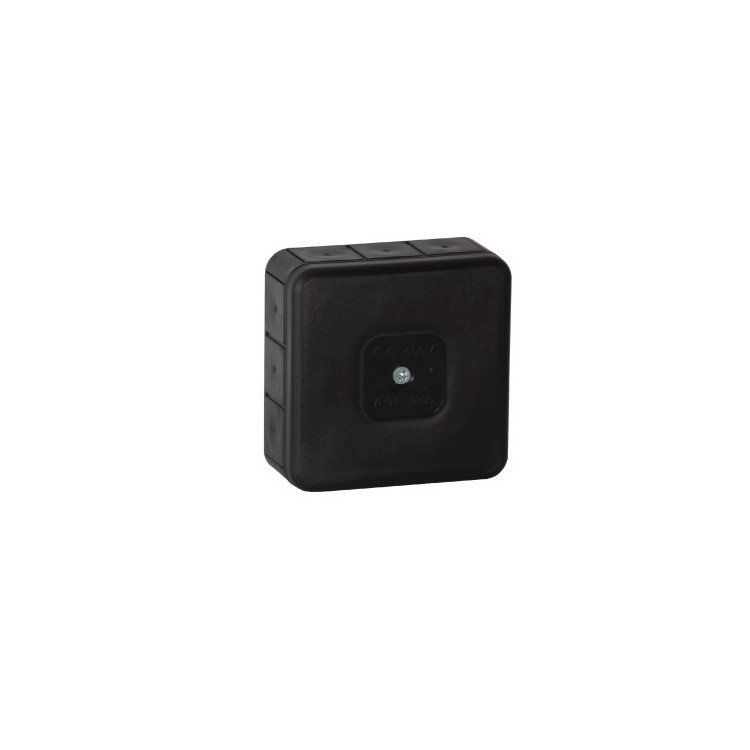 Puszka natynkowa pusta 12 wlotów VIPLAST VP-31 CZARNA IP55 85x85x37mm 031-05