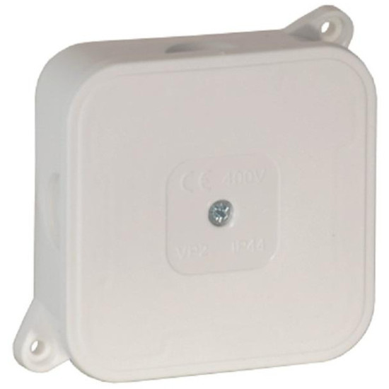 Puszka natynkowa pusta 4 wlotów VIPLAST VP-2 BIAŁA IP44 85x85x35mm 027-01