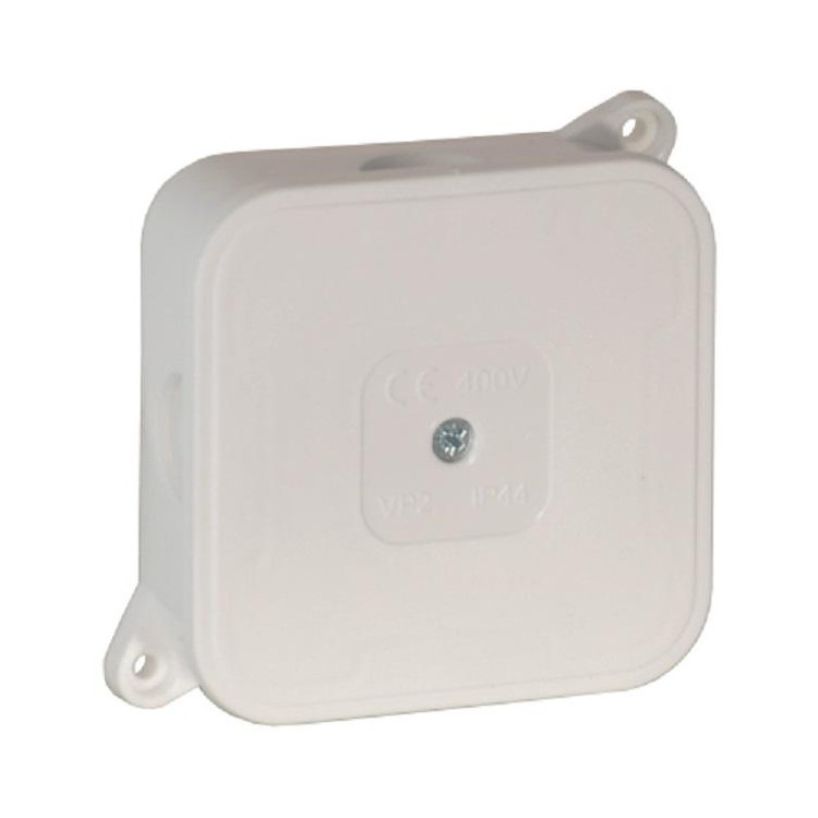 Puszka natynkowa pusta 4 wlotów VIPLAST VP-2 BIAŁA IP44 85x85x35mm 027-01