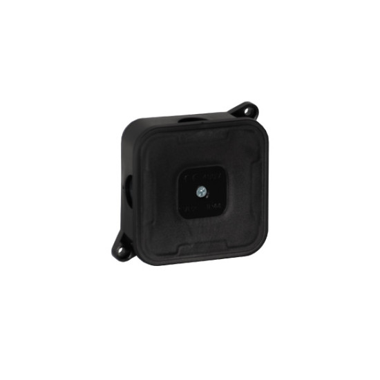 Puszka natynkowa pusta 4 wlotów VIPLAST VP-2 CZARNA IP44 85x85x35mm 027-05