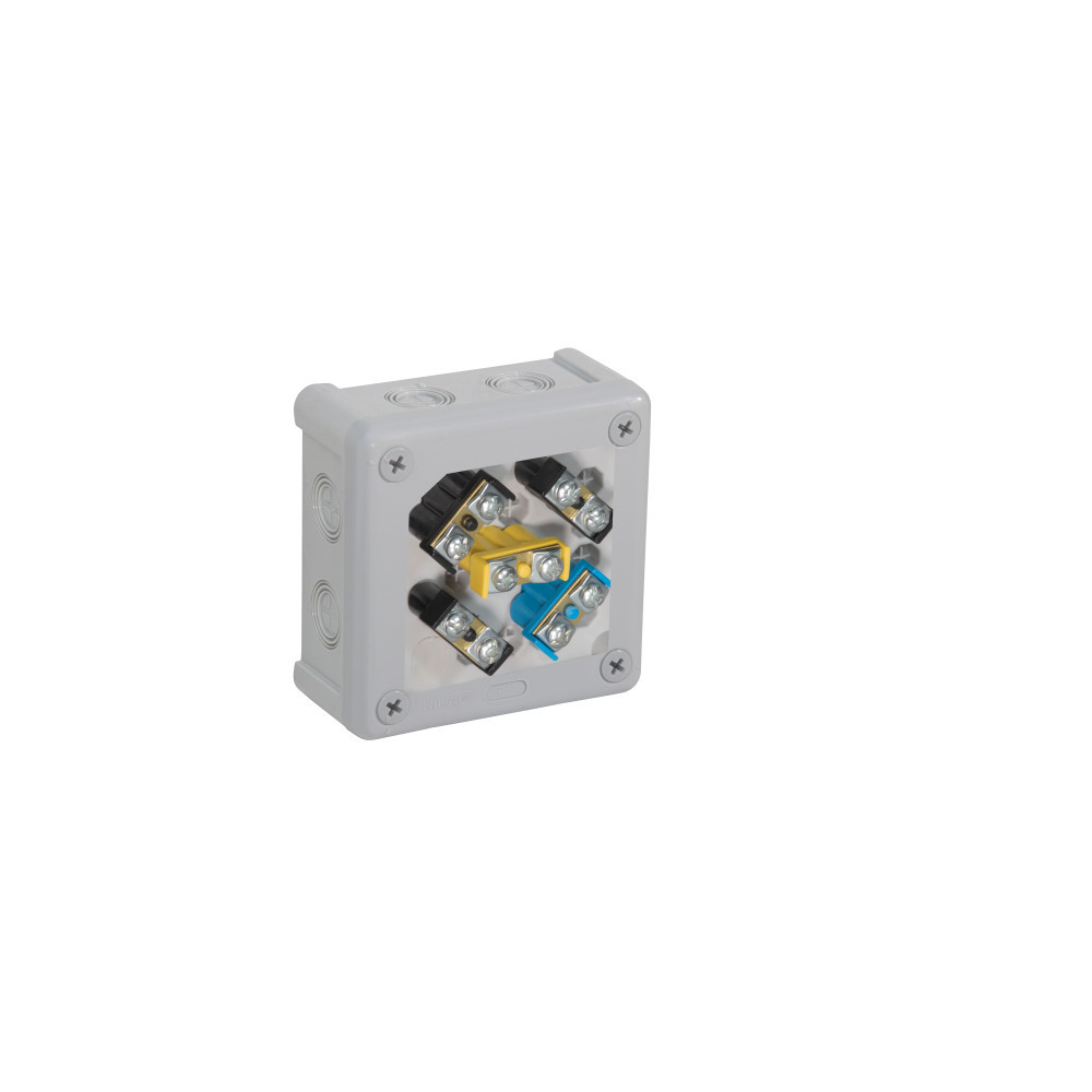 Puszka natynkowa z zaciskami 12 wlotów VIPLAST VP-41 SZARA IP55 98x98x42mm 041-53