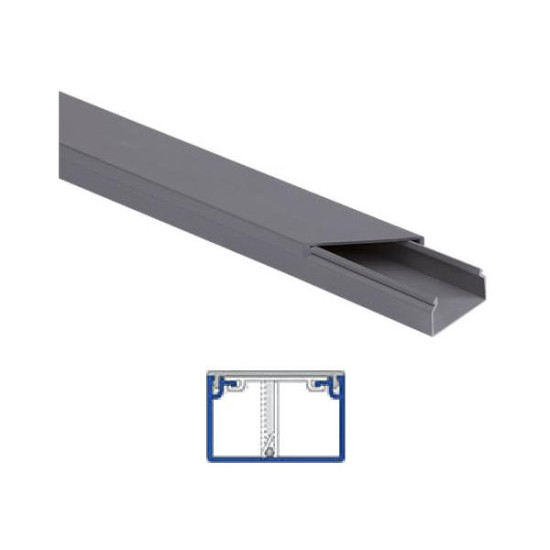 Listwa elektroinstalacyjna kpl. SZARY SLS 40x25 2m (PACZKA 10szt.)