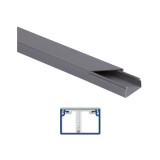 Listwa elektroinstalacyjna kpl. SZARY SLS 40x25 2m (PACZKA 10szt.)