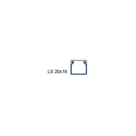 Listwa elektroinstalacyjna kpl. CZARNY CLS 20x18 2m (1szt.)