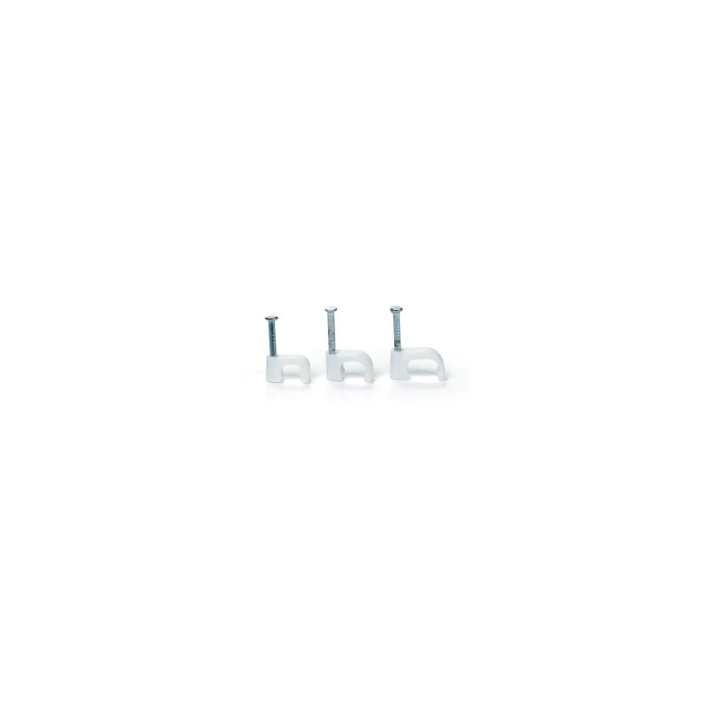 UCHWYT Z GWOŹDZIEM DO PRZEWODÓW PŁASKICH FLOP-P10/6 (100szt.)