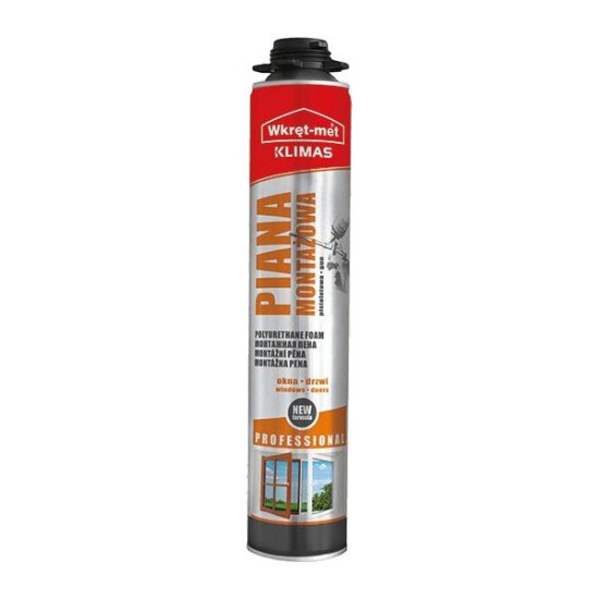 Piana montażowa pistoletowa PMPL PROFESSIONAL Wkręt-met Klimas 750ml