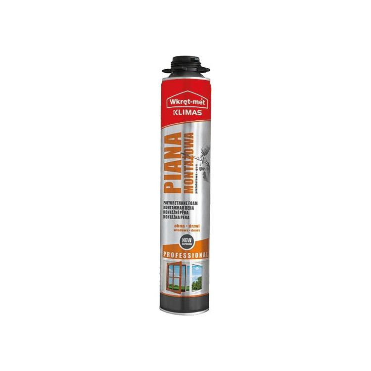 Piana montażowa pistoletowa PMPL PROFESSIONAL Wkręt-met Klimas 750ml