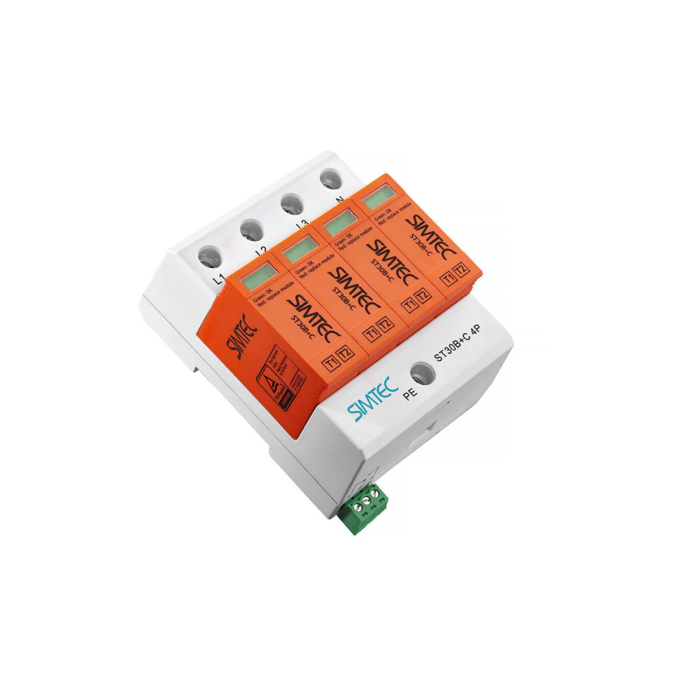 SIMTEC ST30 85201010 - Ogranicznik przepięć T1+T2 4P 30kA 275V