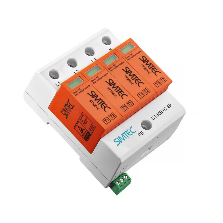 SIMTEC ST30 85201010 - Ogranicznik przepięć T1+T2 4P 30kA 275V