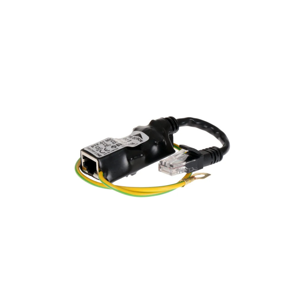 Miniaturowy ogranicznik przepięć do ochrony sieci LAN, PTF-51-PRO/PoE/Micro/T w osłonie termokurczli