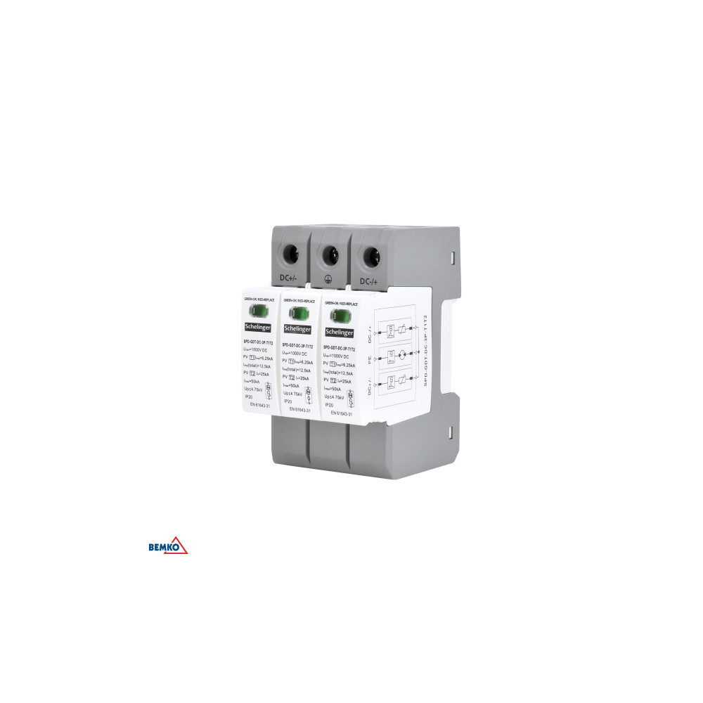 Ogranicznik przepięć 3P 12.5kA DC 1000V SCHELINGER