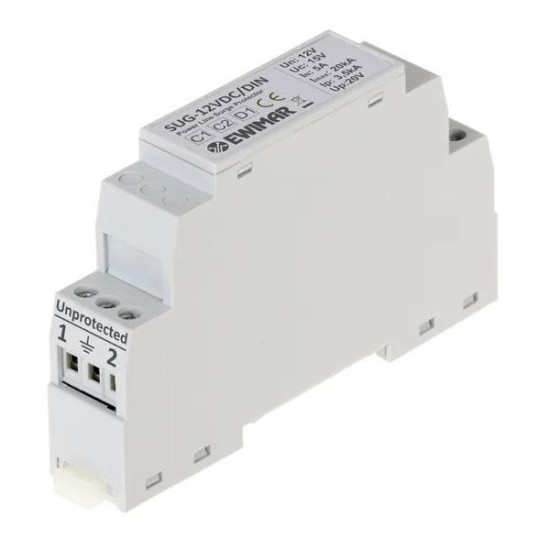 Ogranicznik przepięć 12V DC na szynę DIN EWIMAR SUG-12VDC/DIN