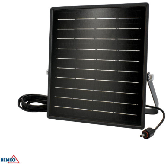 NAŚWIETLACZ SOLARNY LED BEMKO SOLPAR 10W 1500LM 3000/4000K IP65 CZARNY CZ. PIR