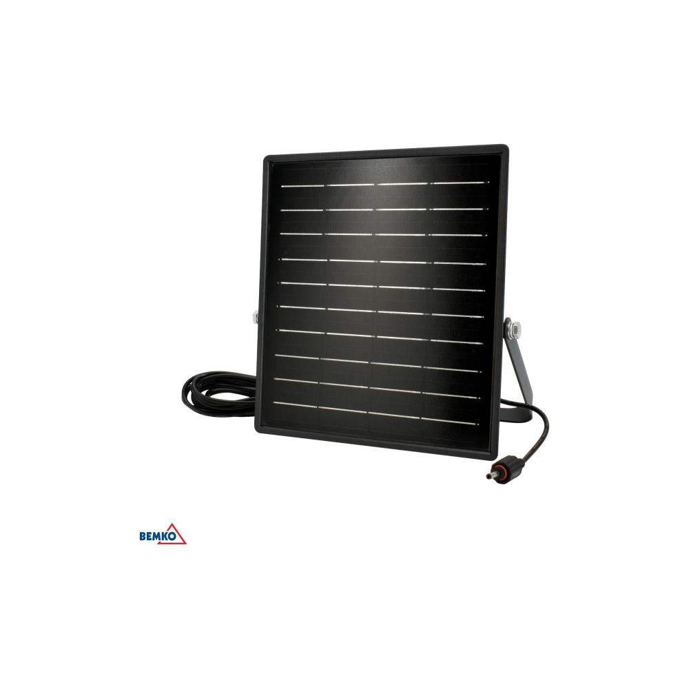 NAŚWIETLACZ SOLARNY LED BEMKO SOLPAR 10W 1500LM 3000/4000K IP65 CZARNY CZ. PIR
