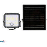NAŚWIETLACZ SOLARNY LED BEMKO SOLPAR 10W 1500LM 3000/4000K IP65 CZARNY CZ. PIR